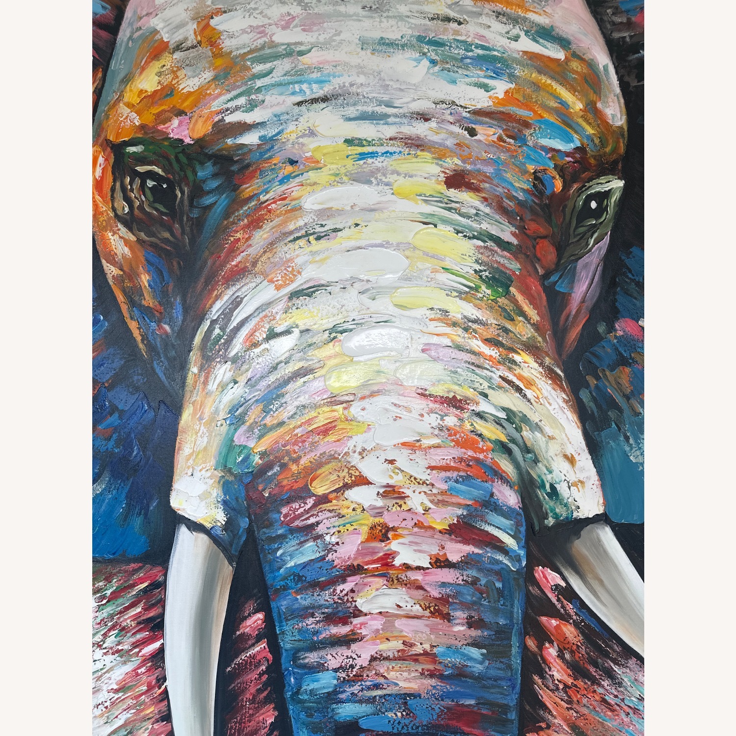 Mother Elephant Contemporary Wall Art - image-4