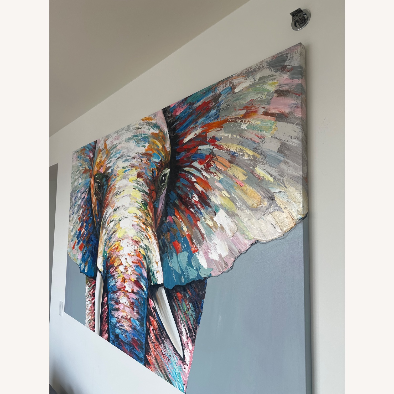 Mother Elephant Contemporary Wall Art - image-3