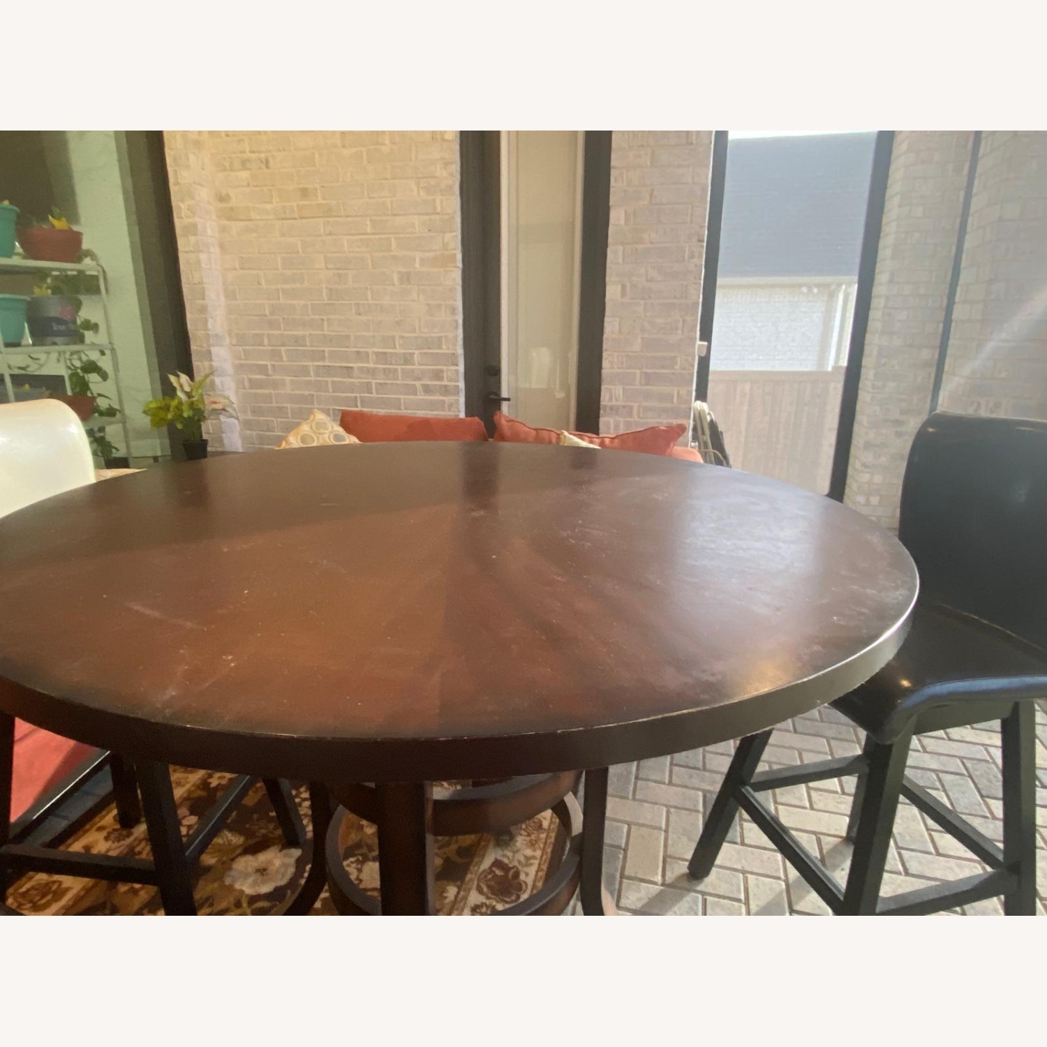 Rooms To Go Dark Brown Dining Table - image-0