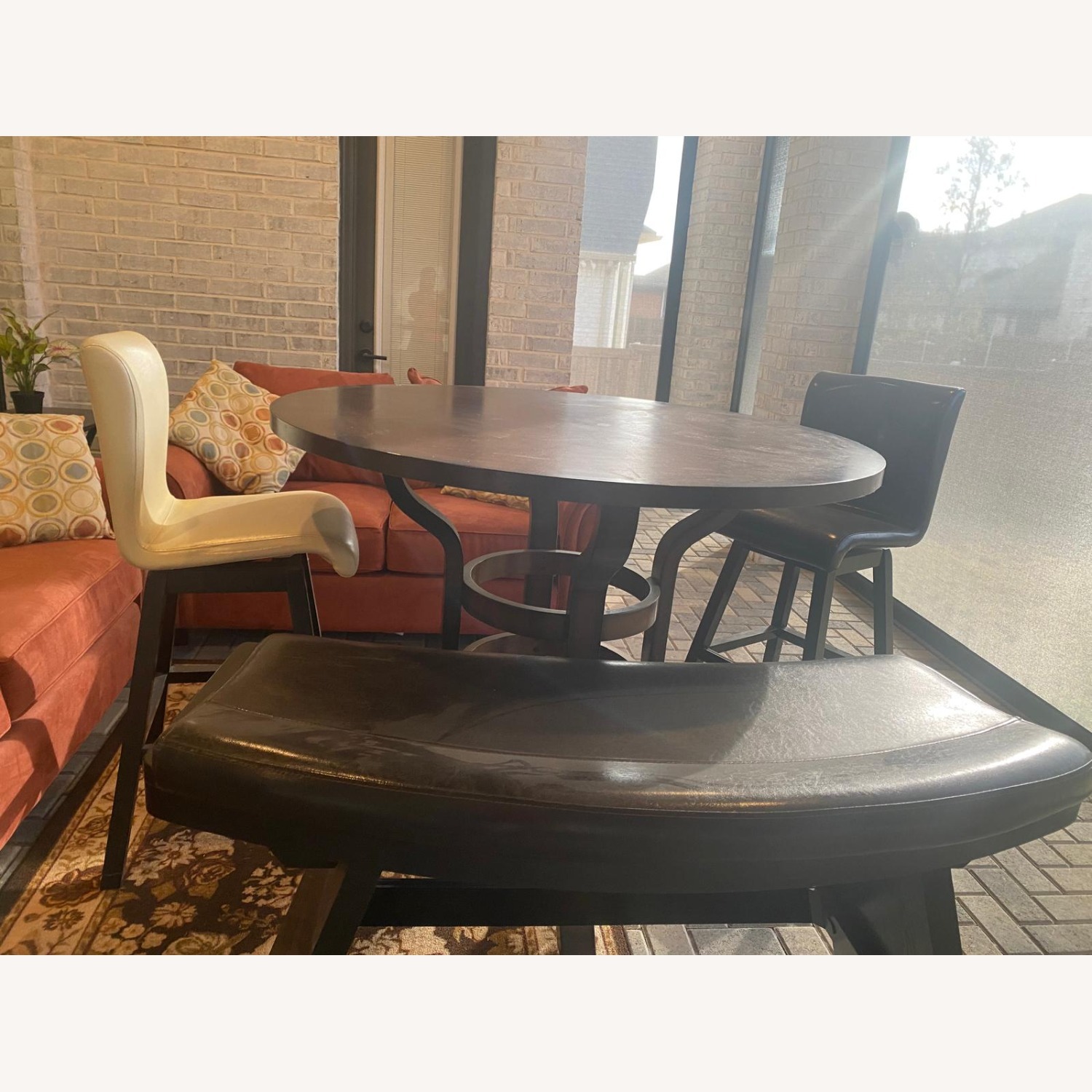 Rooms To Go Dark Brown Dining Table - image-1