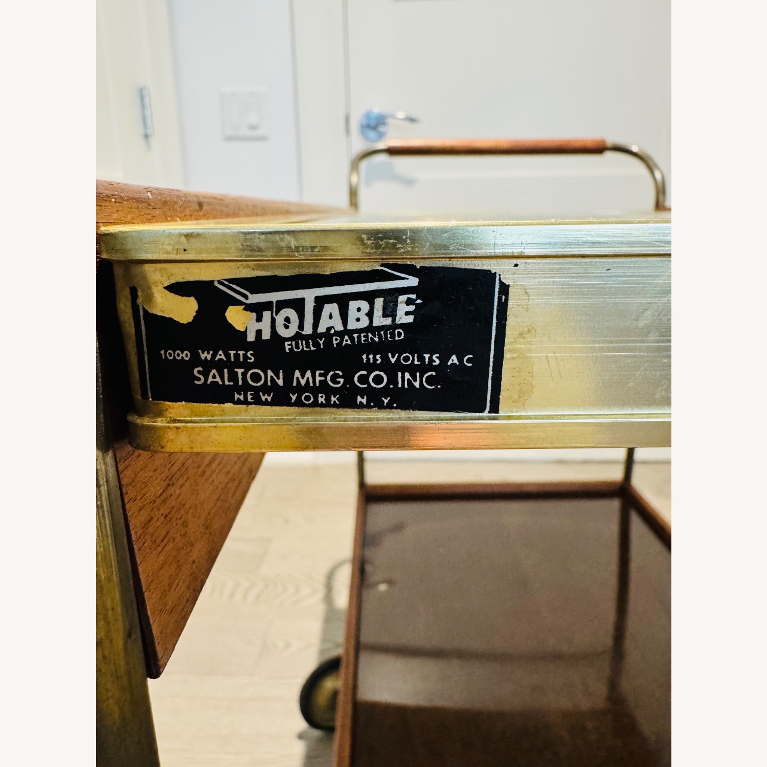 Vintage/Antique Dark Brown Wood Bar Cart - image-5