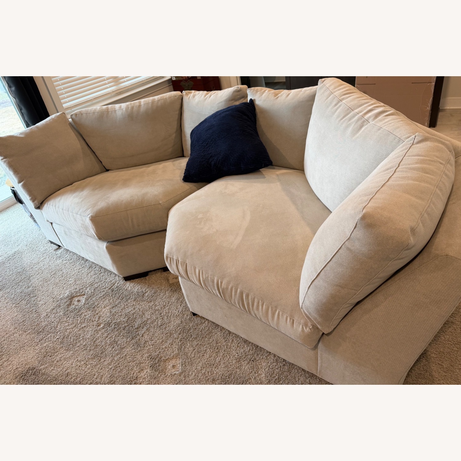 Crate & Barrel Lounge Natural 2 Piece Sectional - image-3