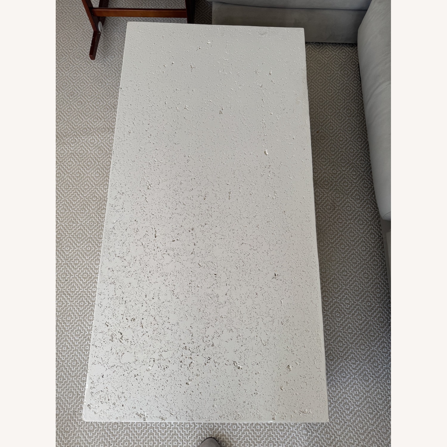 Ivory 48" Concrete Indoor/Outdoor Coffee Table - image-3