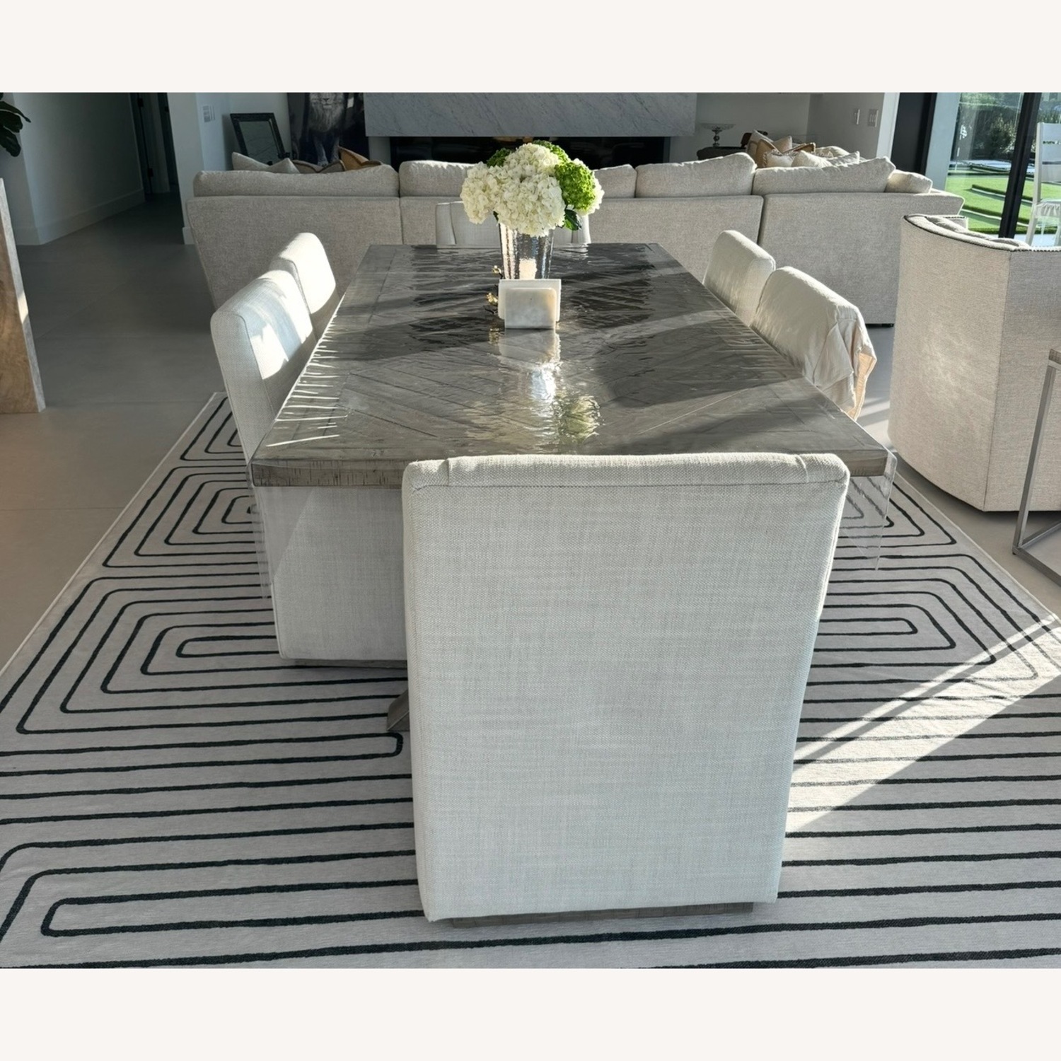 Bernhardt Light Gray Wood Dining Sets - image-2