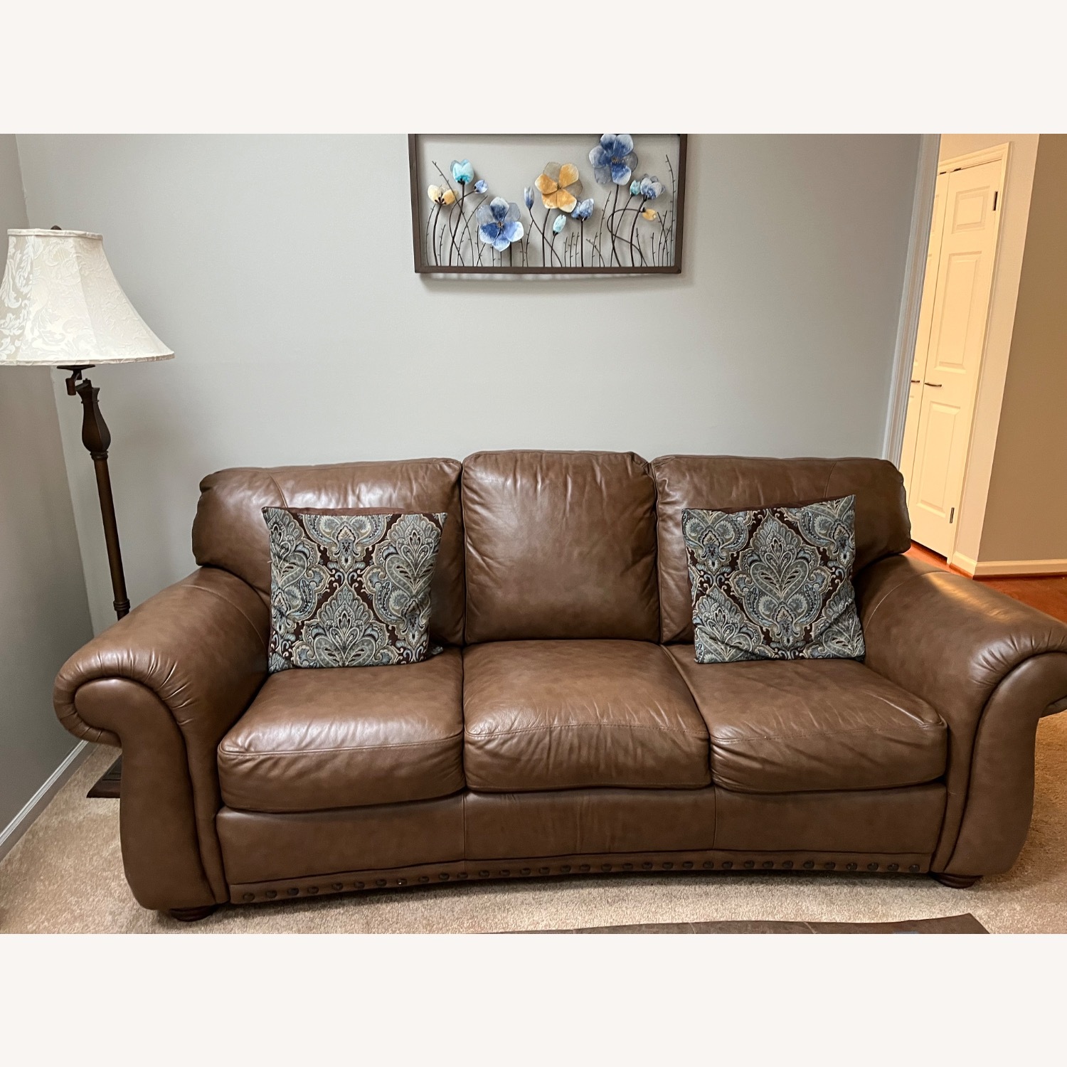 ItalModern Italsofa Dark Brown 2 Seater Sofa - image-1