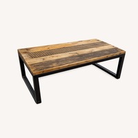 Vintage/Antique Dark Brown Wood Coffee Table