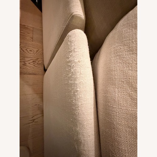 Used Living Spaces Natural Fabric 2 Piece Sectional for sale on AptDeco