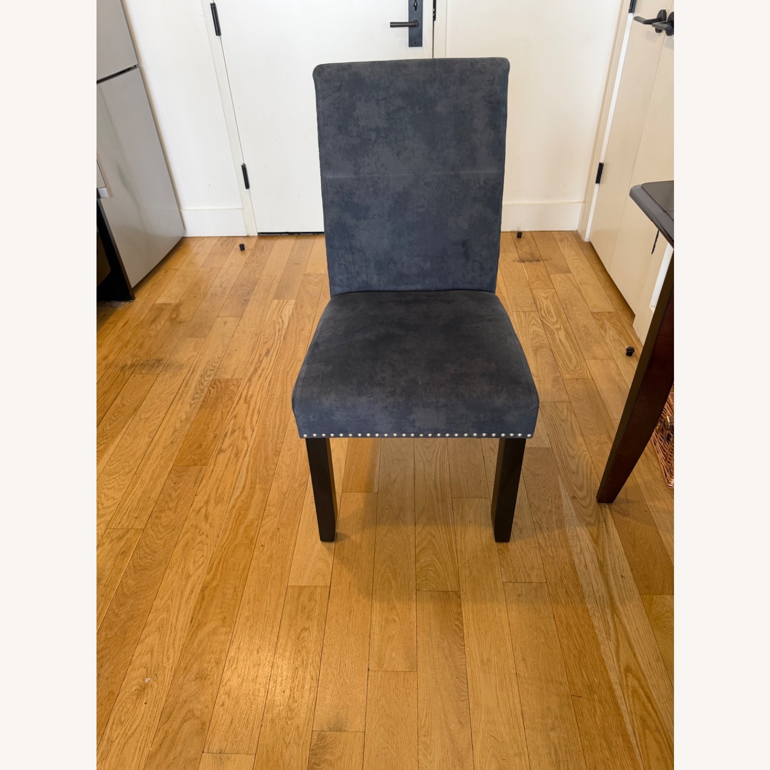 Blue Fabric Dining Chairs - image-4