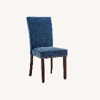 Blue Fabric Dining Chairs