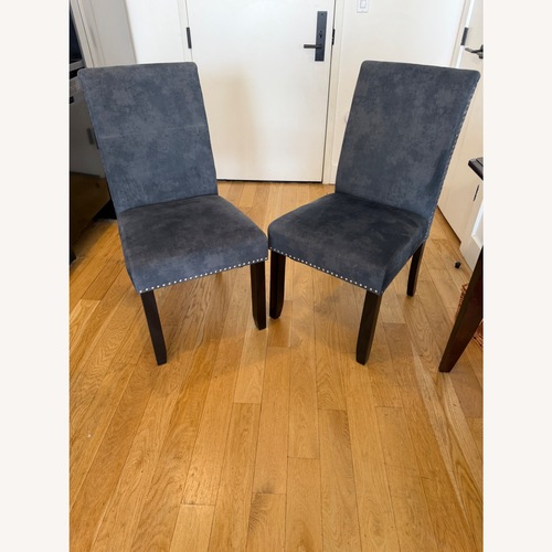 Used Blue Fabric Dining Chairs for sale on AptDeco