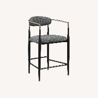 Modern Chic Fabric Counter Chairs 