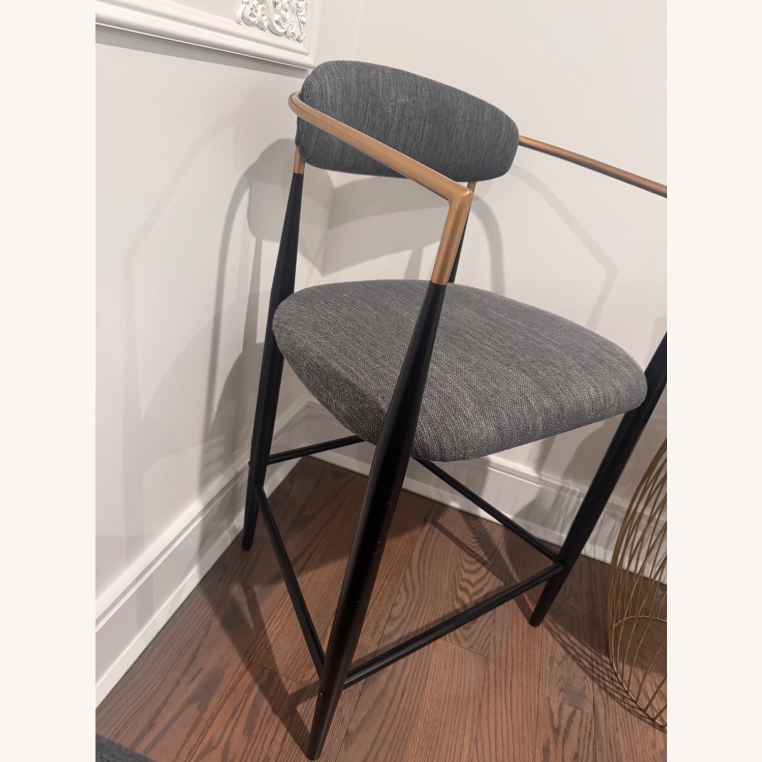 Modern Chic Fabric Counter Chairs - image-1