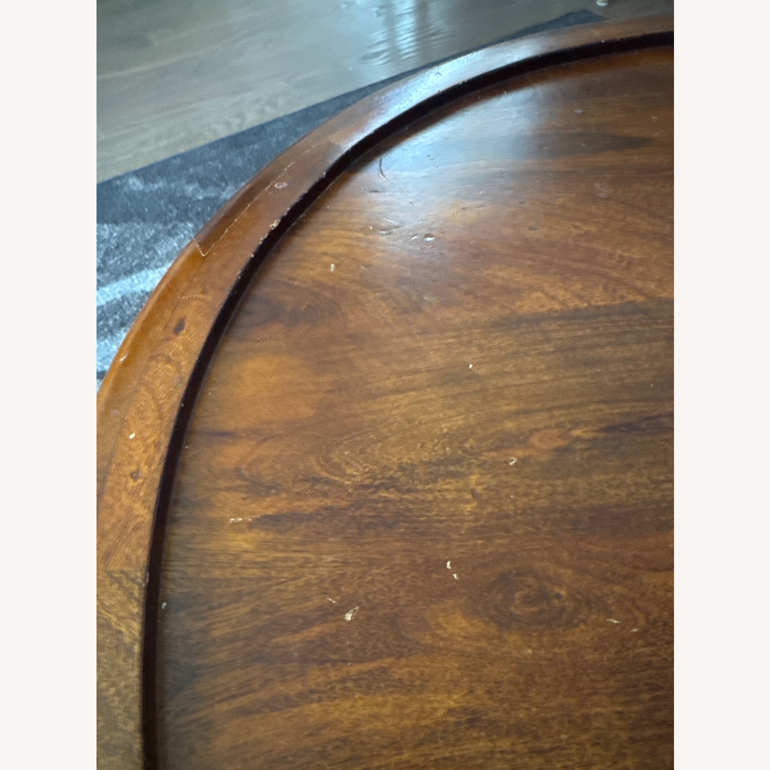 Overstock Dark Brown Wood Coffee Table - image-1