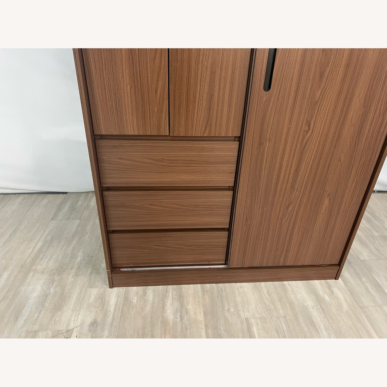 Marlao Simple Classic Dark Wardrobe - image-3