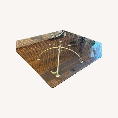 Used Silver Glass Coffee Table for sale on AptDeco