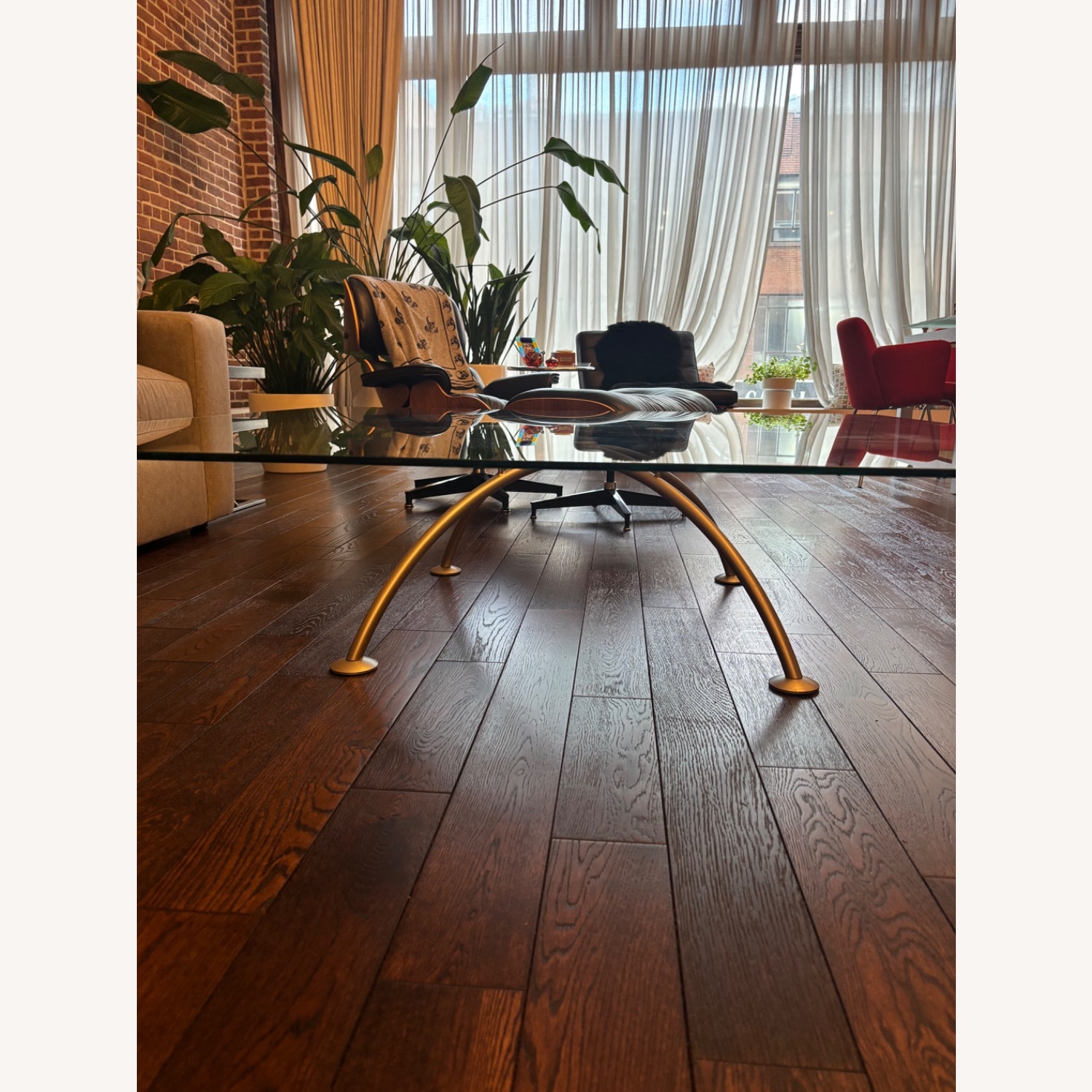 Silver Glass Coffee Table - image-2