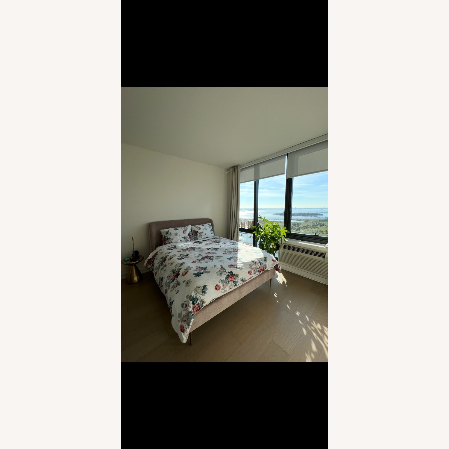 West Elm Pink Lana Upholstered Bed Frame - image-2