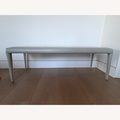 Used Vella Leather Bench for sale on AptDeco