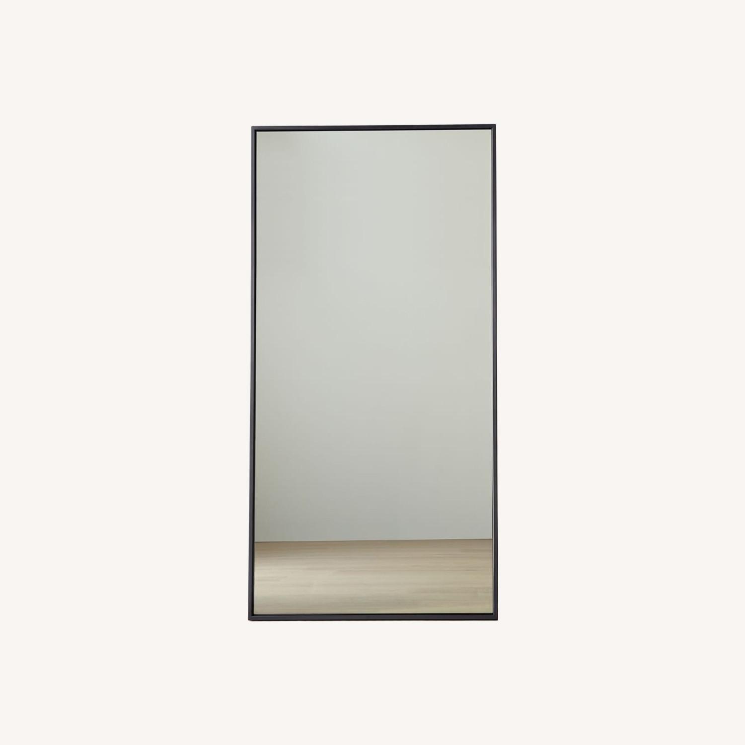 West Elm Wood Floor Mirror - image-0