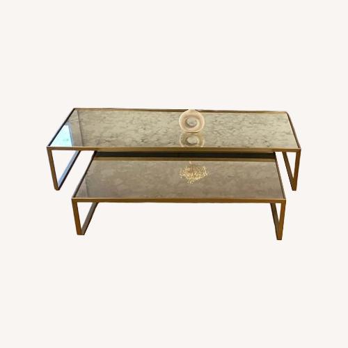Used Restoration Hardware Astor Nesting Mirrored Table Set for sale on AptDeco