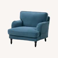 IKEA Stocksund Blue Fabric Armchair