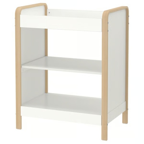 Used IKEA ÄLSKVÄRD Changing Table with 4 Storage Boxes for sale on AptDeco