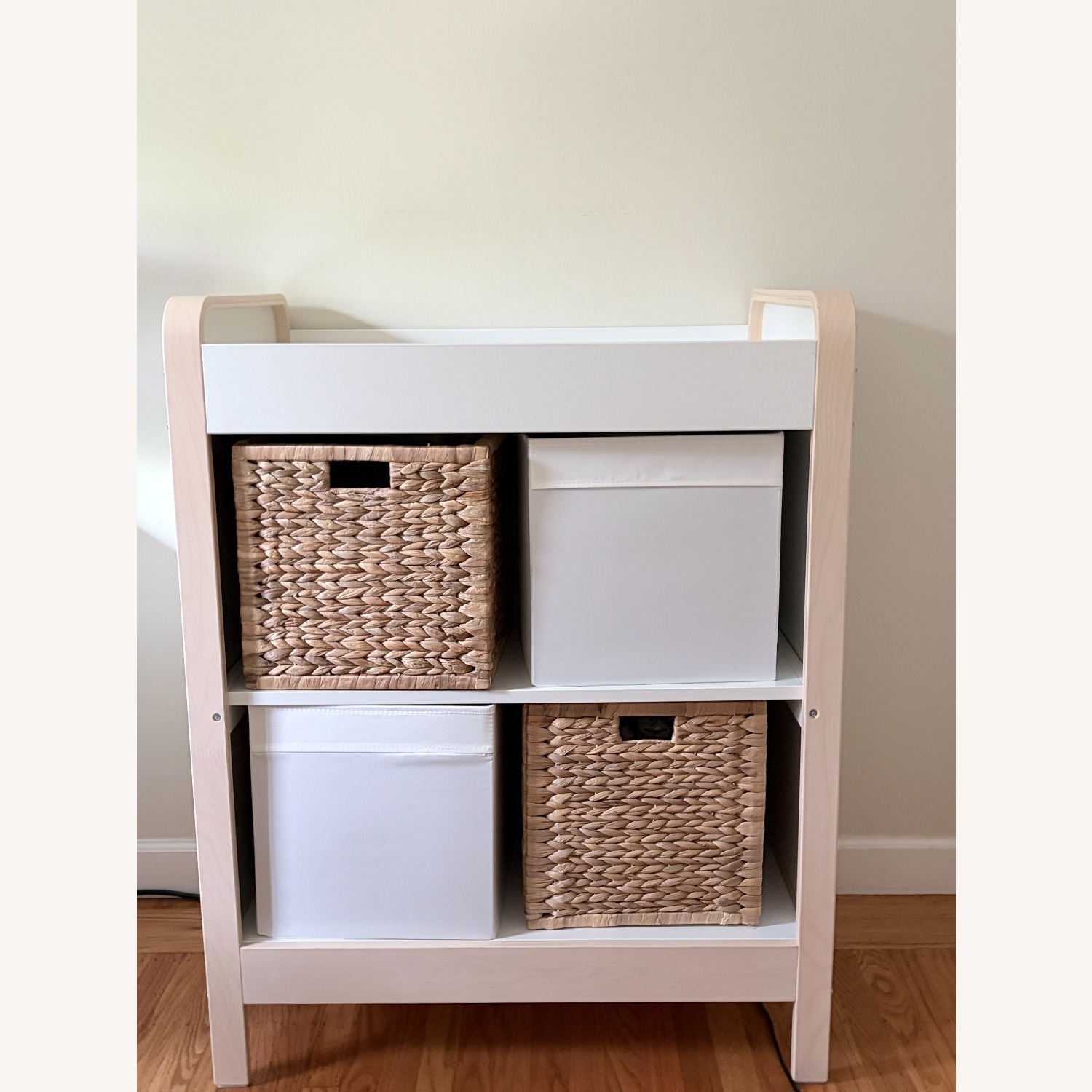 IKEA ÄLSKVÄRD Changing Table with 4 Storage Boxes - image-1