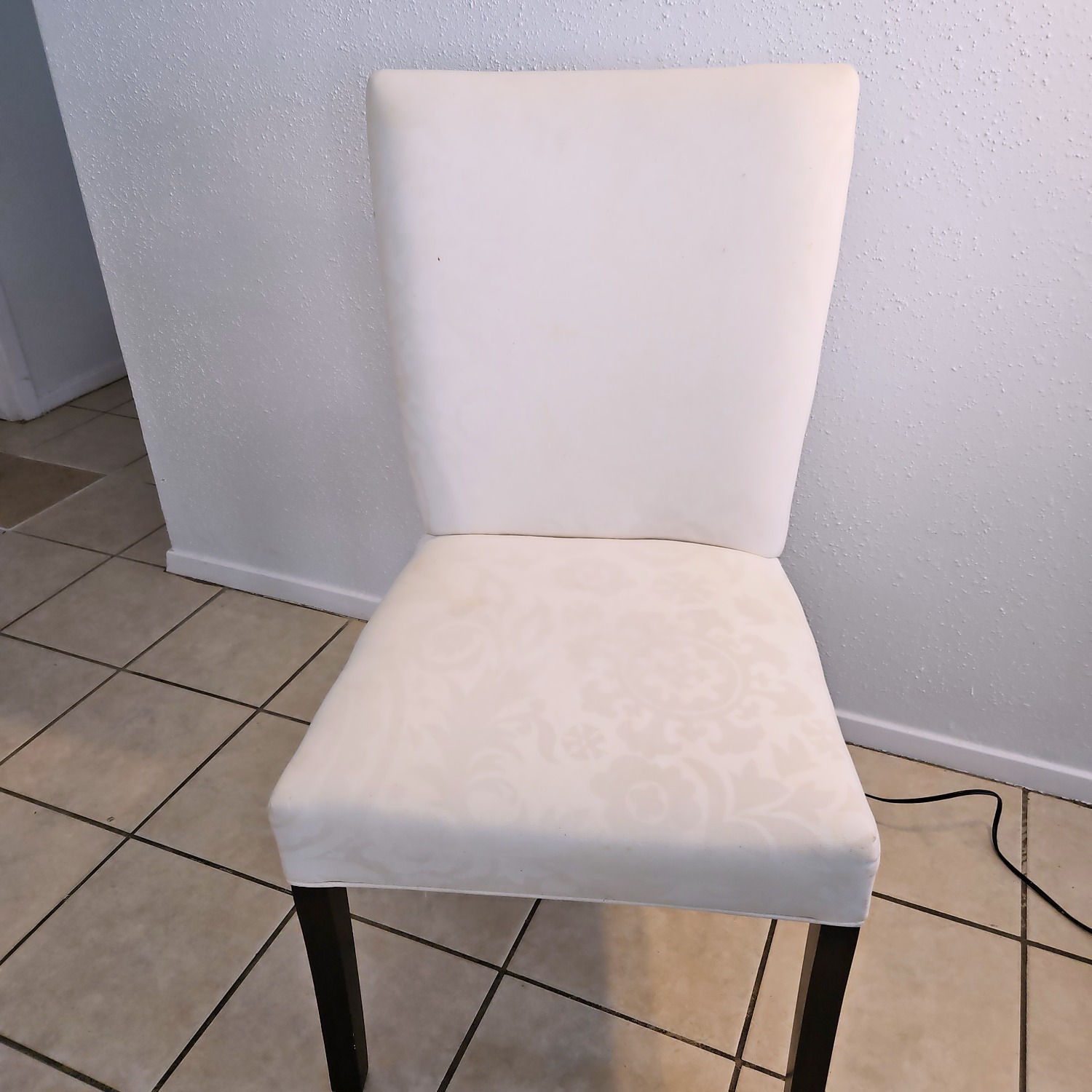 Rooms To Go White Fabric Accent Chair - image-1