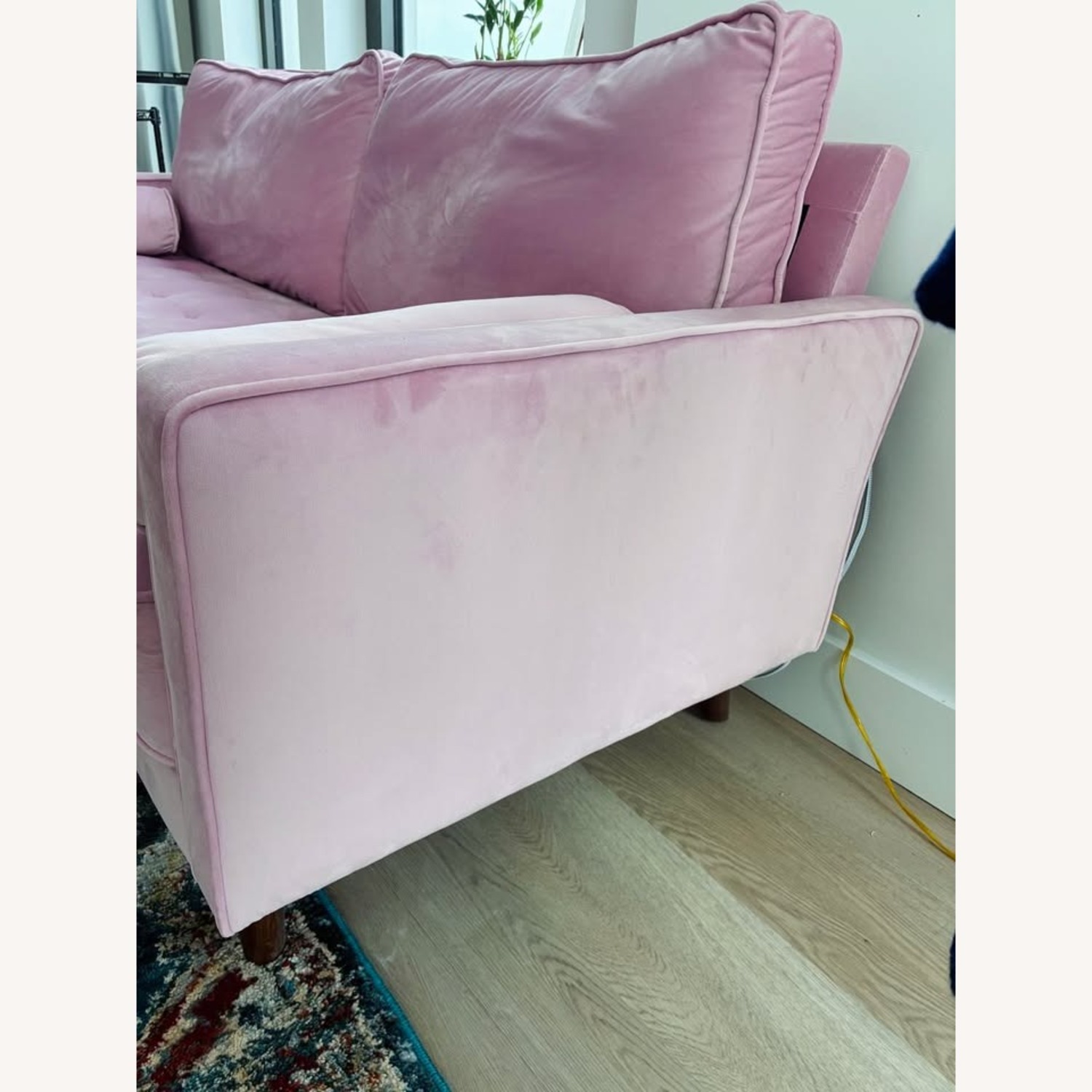 Wayfair Laurindo Pink Velvet Sofa - image-2