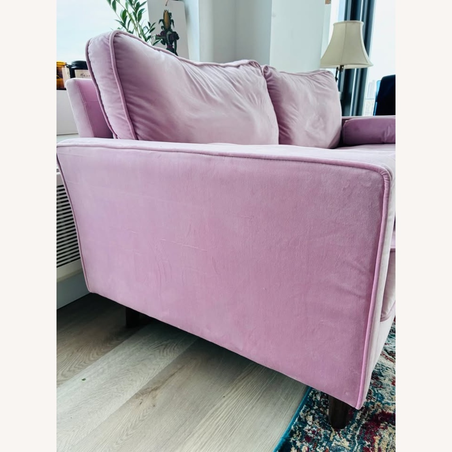 Wayfair Laurindo Pink Velvet Sofa - image-3