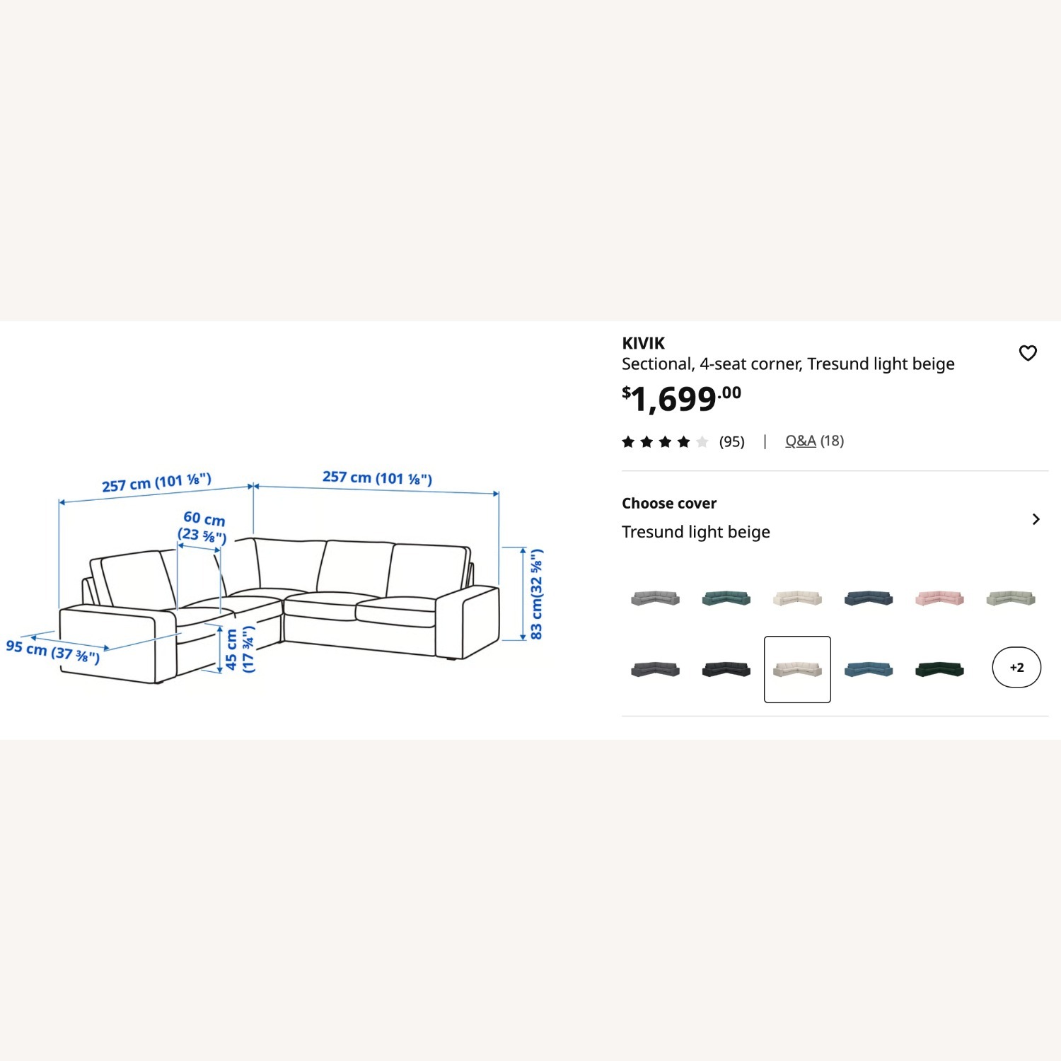 IKEA KIVIK Sectional - image-2
