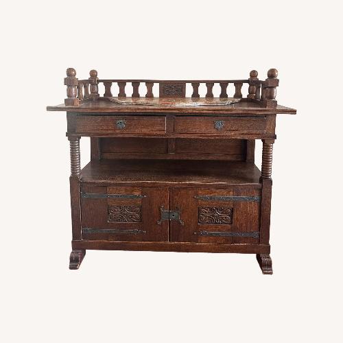 Used English Oak Arts and Crafts Dining Suite for sale on AptDeco