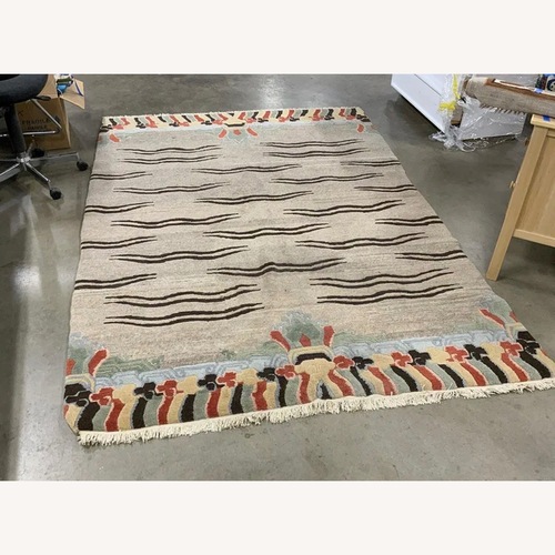 Used ABC Carpet and Home Natural Wool Area Rug 6' x 9' for sale on AptDeco