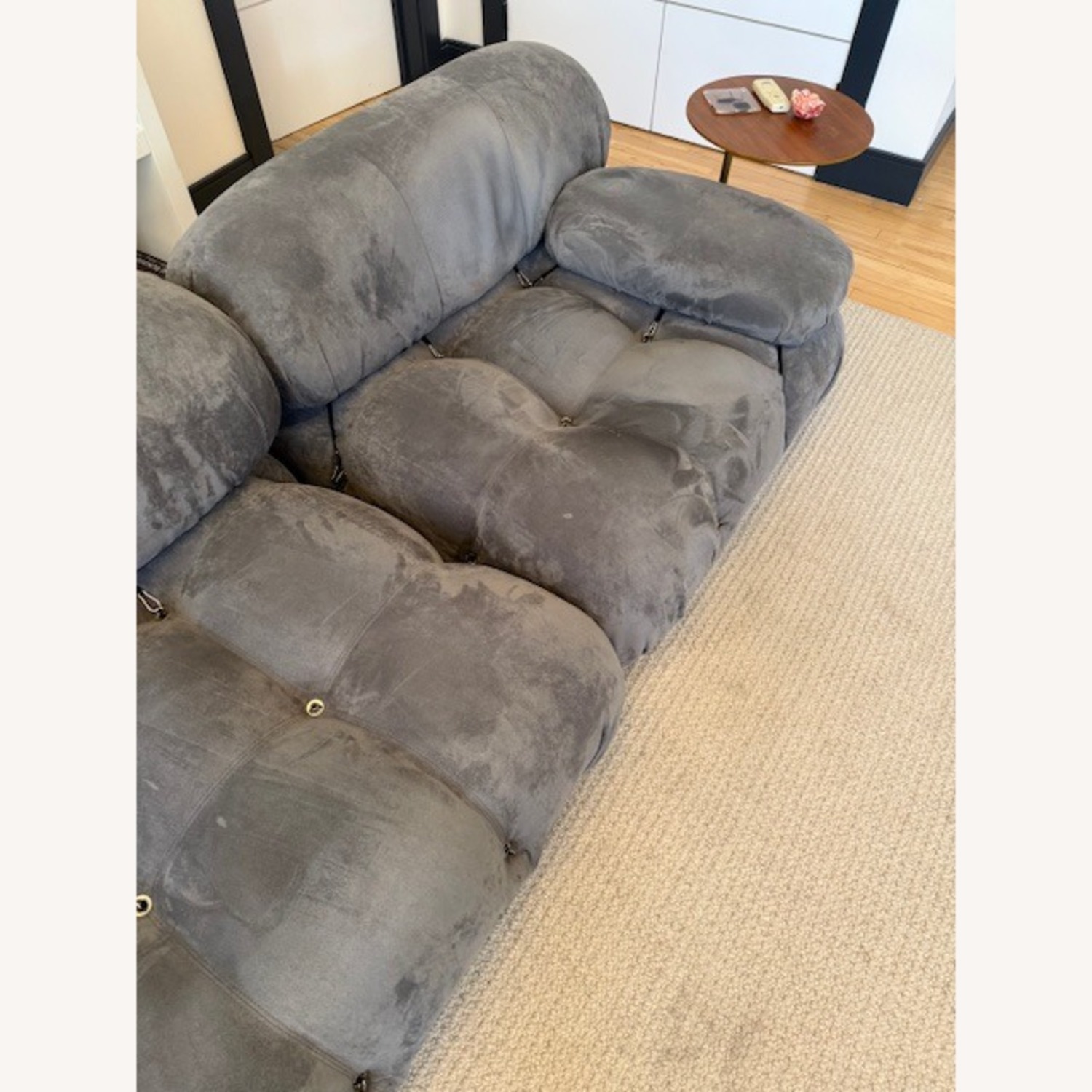 Mario Bellini Light Gray Fabric 3+ Seater Sofa - image-4