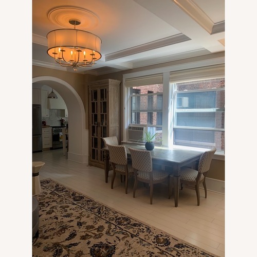 Used Ethan Allen Oak Table & Chairs for sale on AptDeco