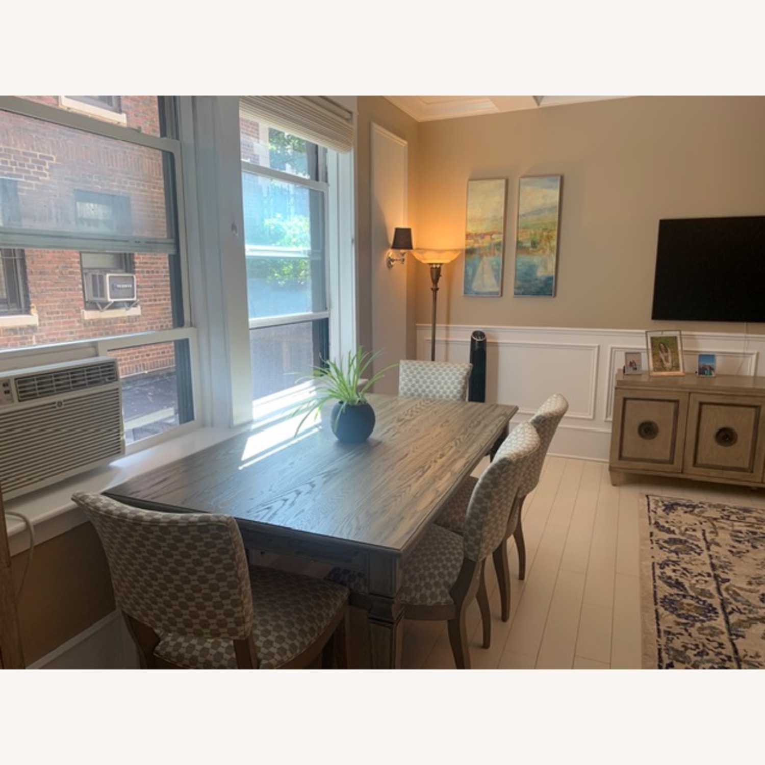 Ethan Allen Oak Table & Chairs - image-1