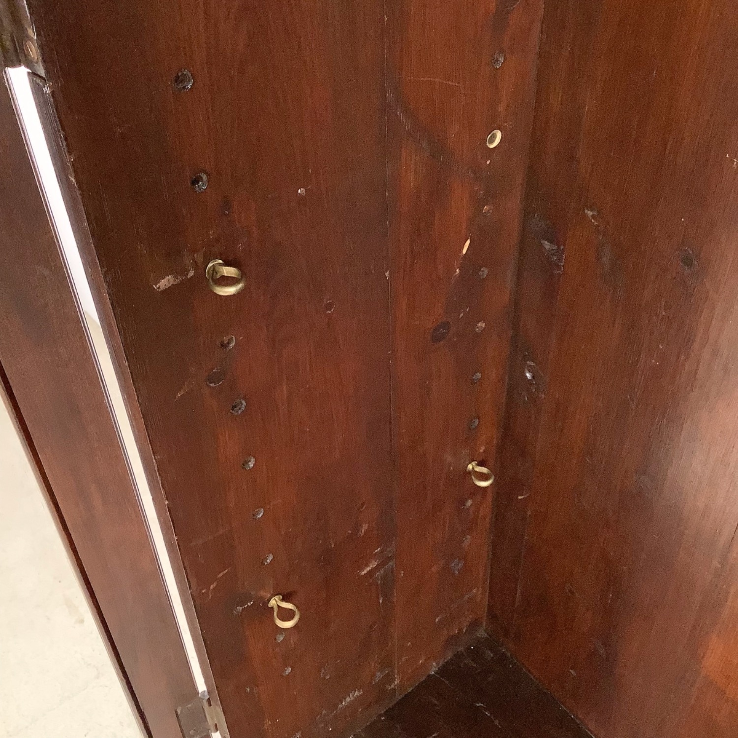 Vintage Wooden Bookcase with Glazed Double Doors - image-18