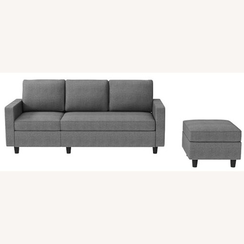 Used Light Gray 3+ Seater Sofa for sale on AptDeco