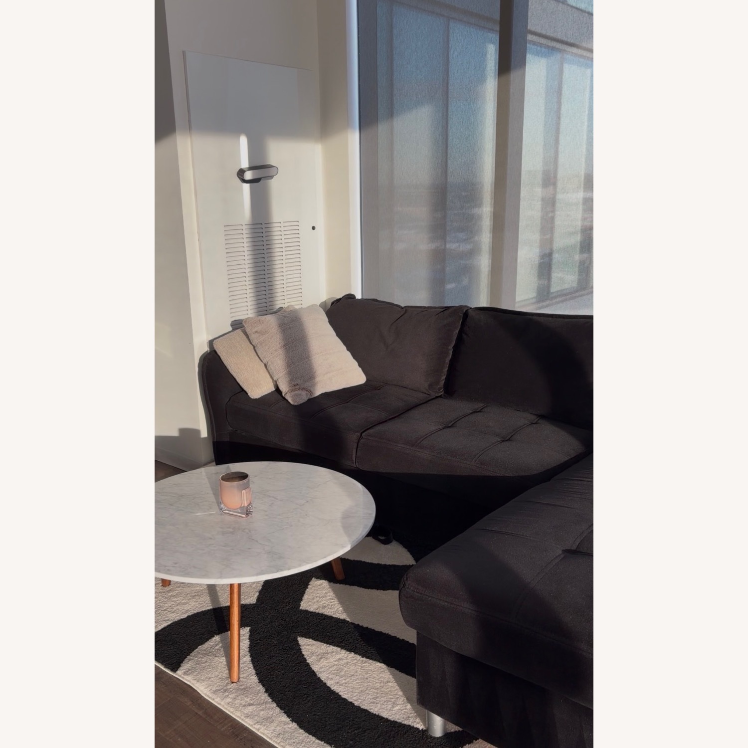 Black Sectional Sleeper Sofa - image-4