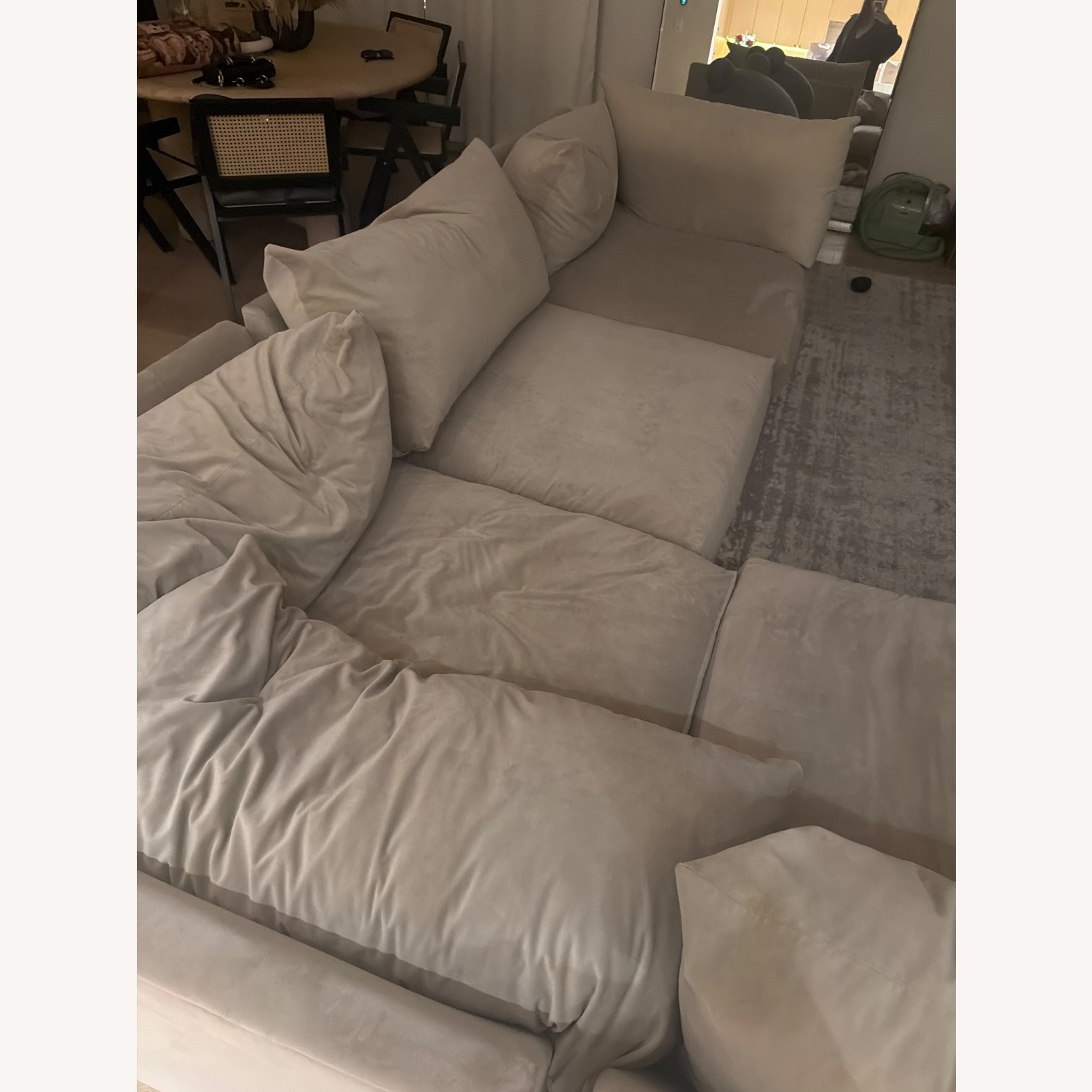 Living Spaces Light Brown 3+ Piece Sectional - image-3