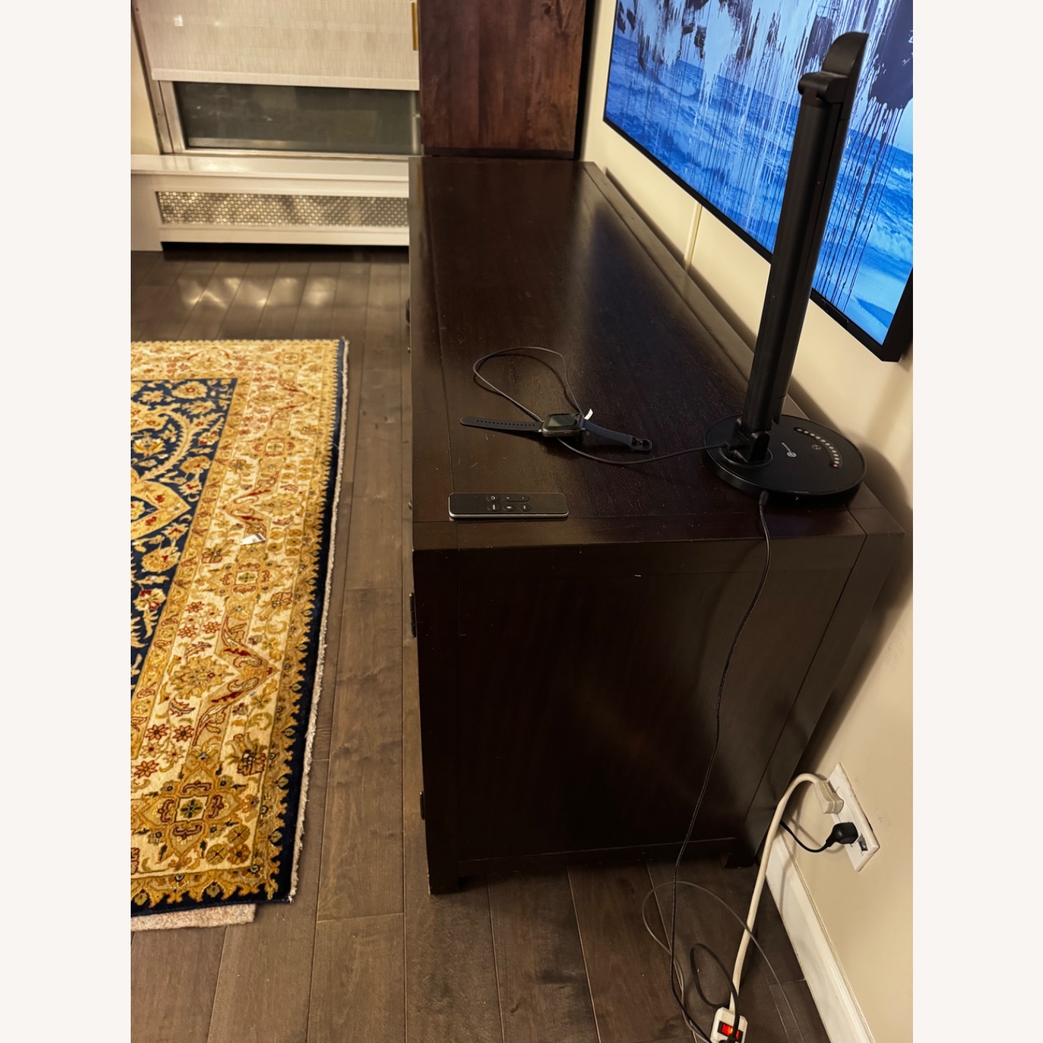 Pottery Barn Rhys Dark Brown Media Storage - image-3