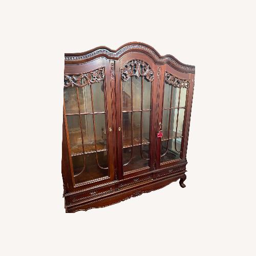 Used Vintage/Antique Finds Dark Brown Wood Sideboard for sale on AptDeco