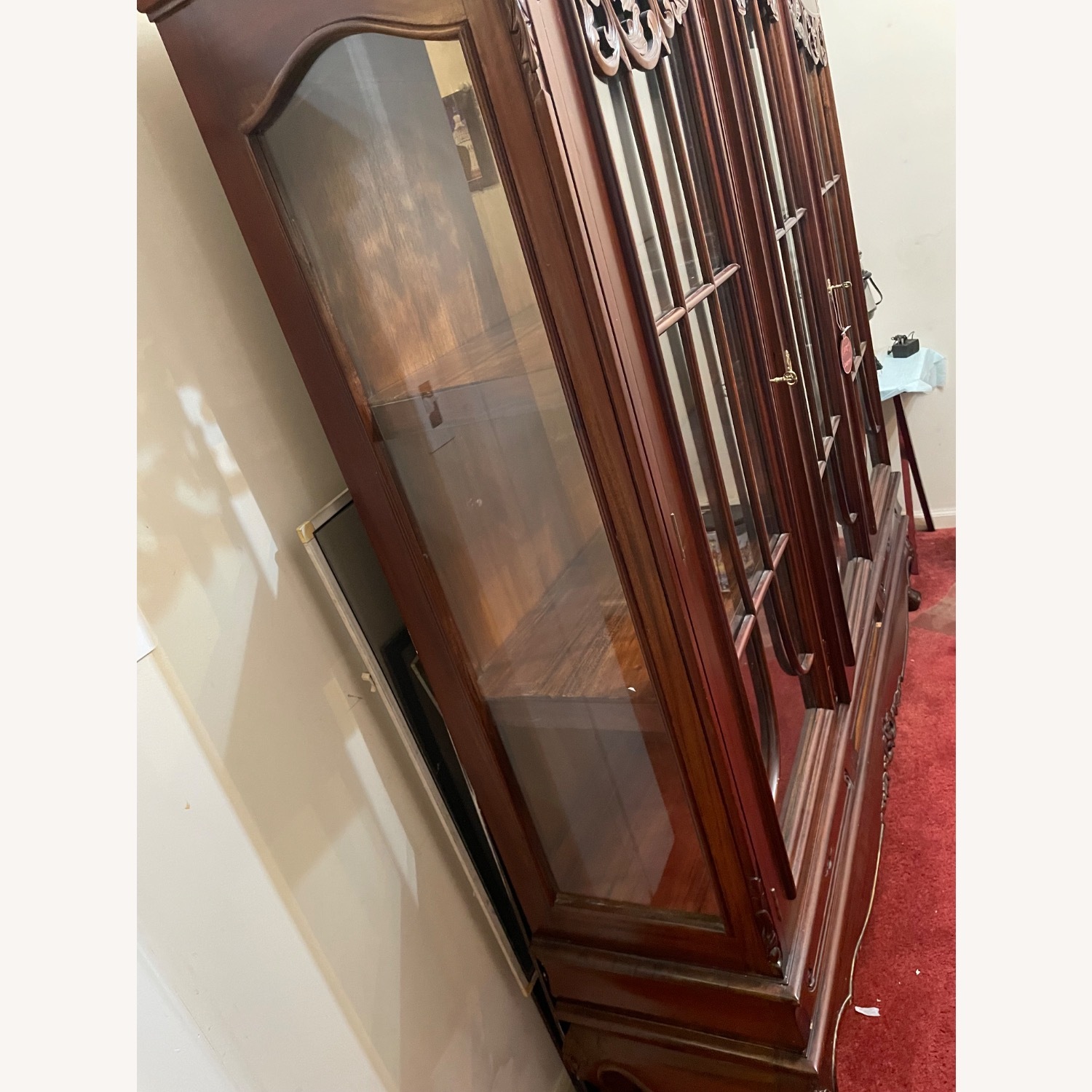 Vintage/Antique Finds Dark Brown Wood Sideboard - image-2