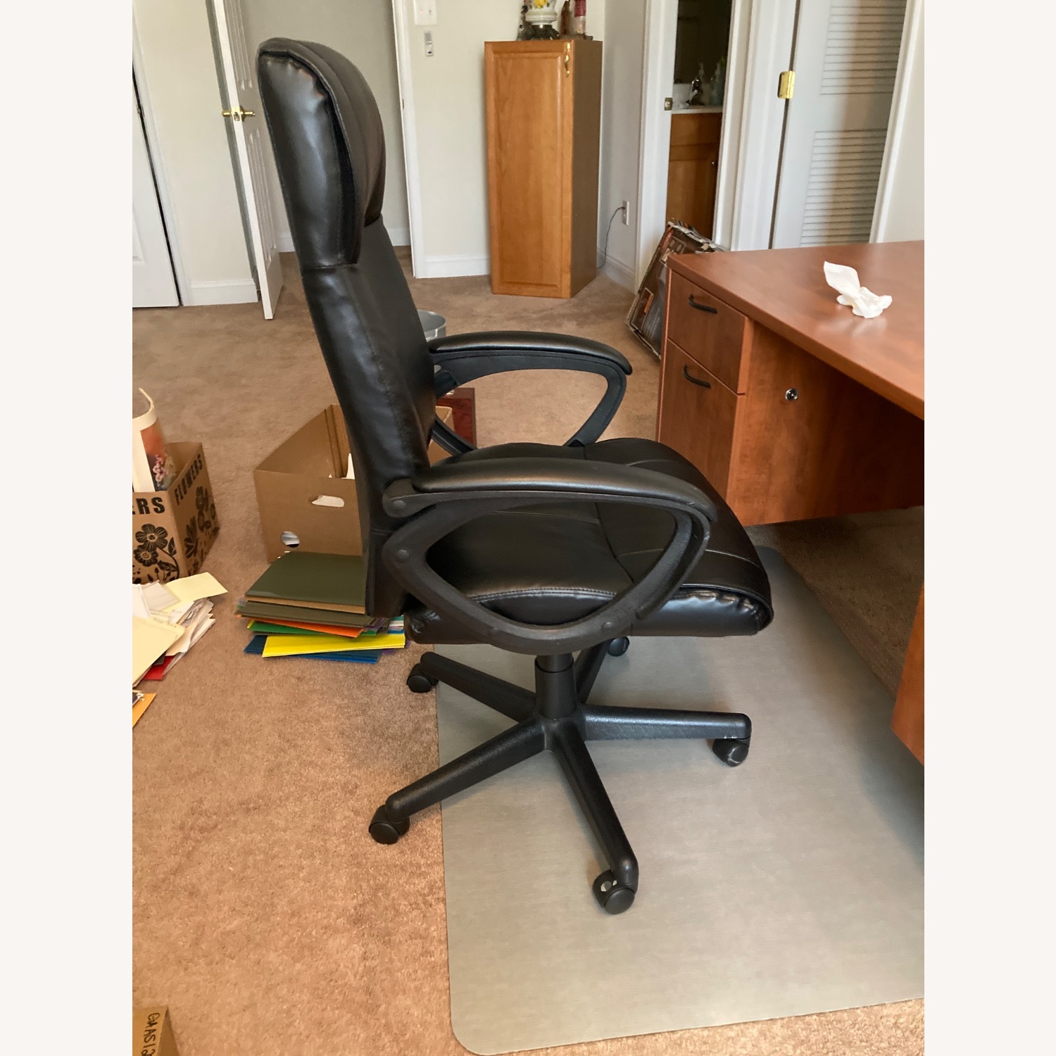 Raymour & Flanigan Black Office Chair - image-1