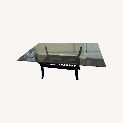 Used Rectangular Glass Table With 4 Chairs for sale on AptDeco