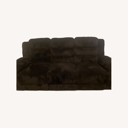Used Classic Home Black Fabric 3+ Seater Sofa for sale on AptDeco