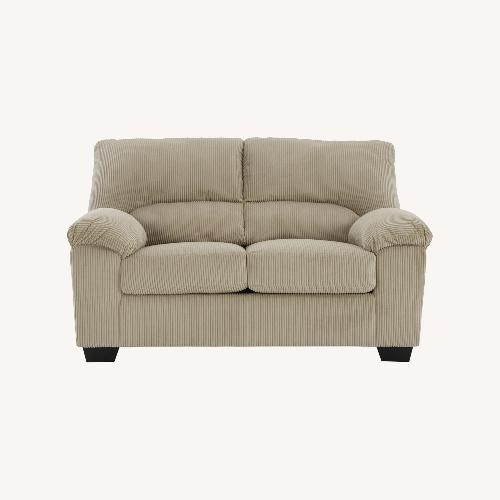 Used SimpleJoy Tan Loveseat for sale on AptDeco