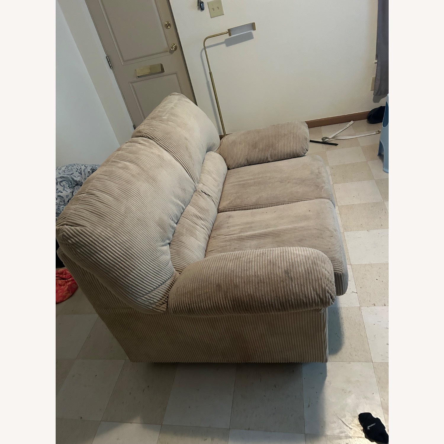 SimpleJoy Tan Loveseat  - image-2
