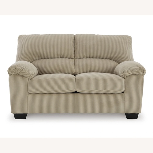 Used SimpleJoy Tan Loveseat  for sale on AptDeco
