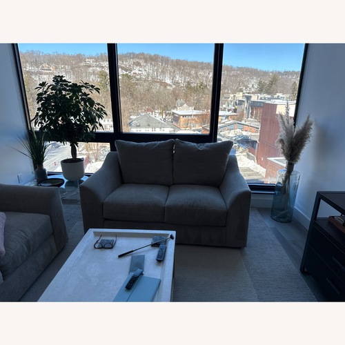 Used Raymour & Flanigan Natural 2 Piece Sectional for sale on AptDeco